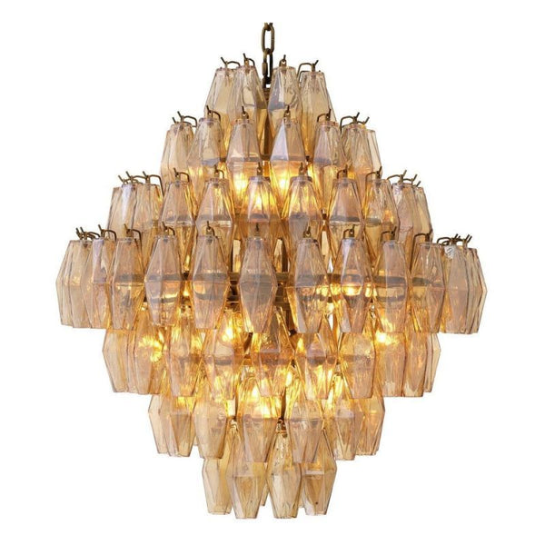 Riaylin Glass Large Pndant Chandelier