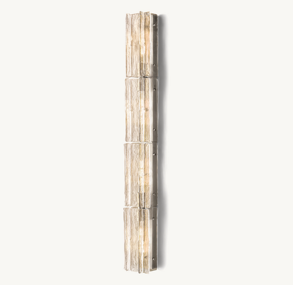 Kattice Clear Glass Grand Sconce