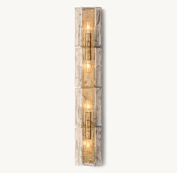 Kattice Smoke Glass Grand Sconce