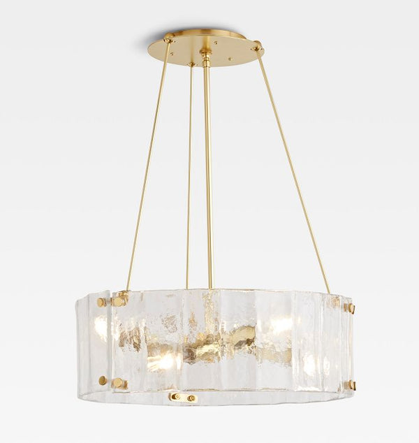 Willatme Glass Round Chandelier 24‘’