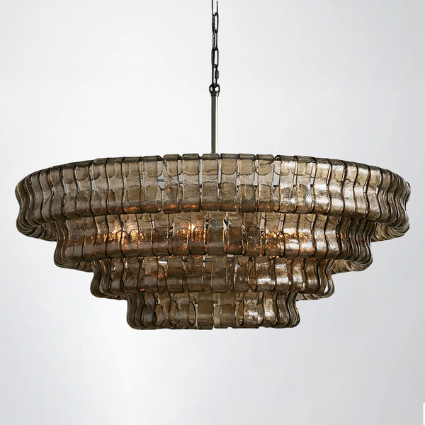 Riacho 4/5-Tier Glass Round Chandelier