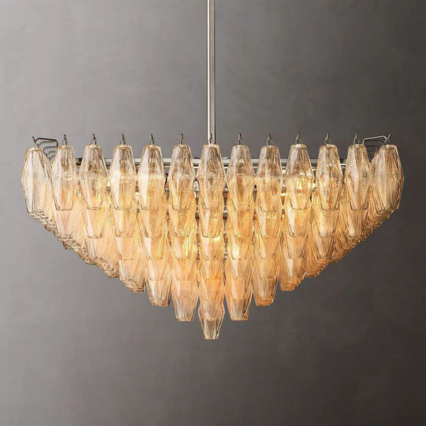 Chriay Crystal Square Chandelier 32"