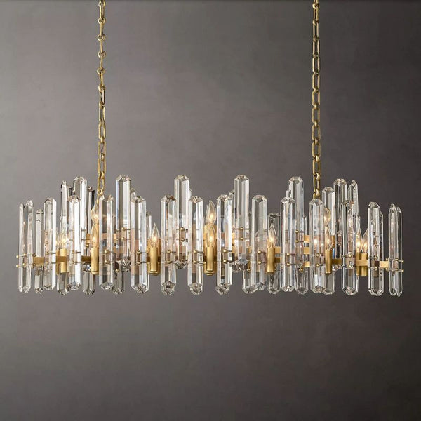 Higika Prism Linear Chandelier 54"