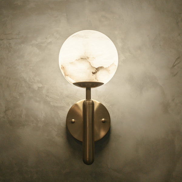 Alabaster Global Wall Light B