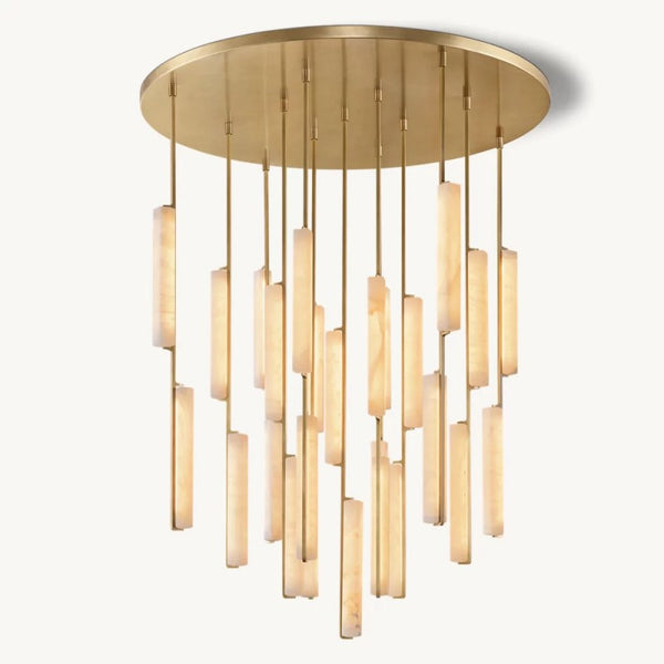 Aoudne Alabaster Round Chandelier 56"