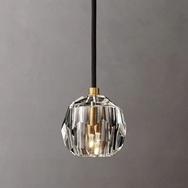 Kristing Clear Cristal  Glass Cord Pendant