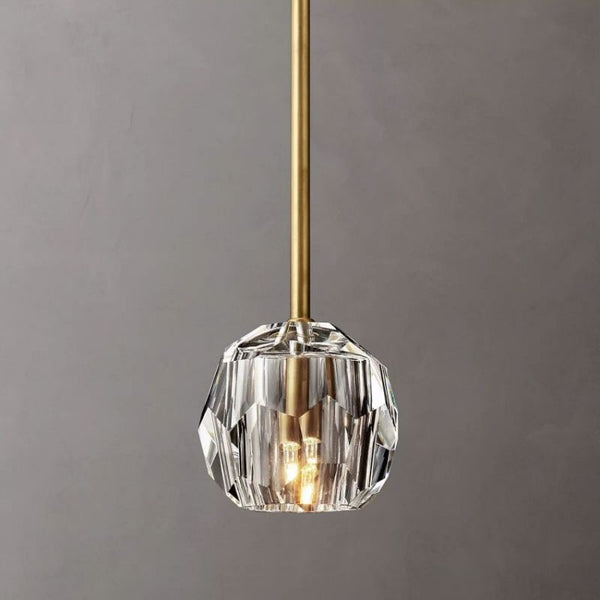 Kristing Clear Cristal  Glass Rod Pendant