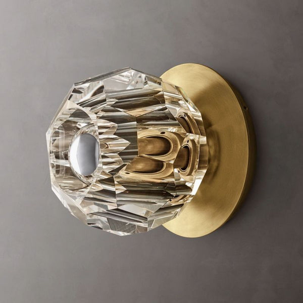 Kristing Clear Glass Tiny Wall Sconce