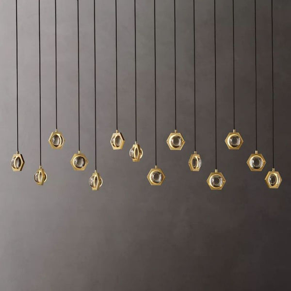 CoikleCrystal Ball Linear Chandelier 72"W