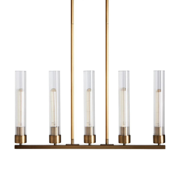 Andres Glass Linear Chandelier