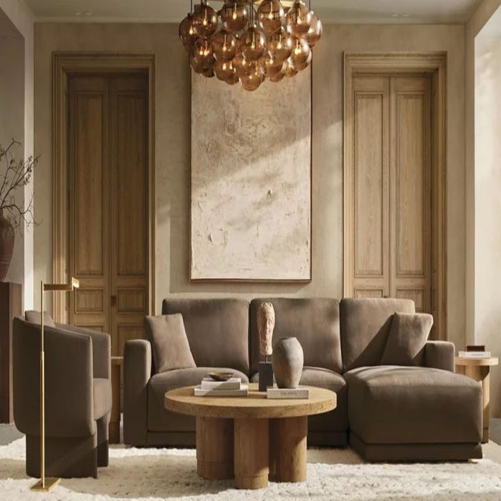 Cabrette Round  Living Room Chandelier 60"