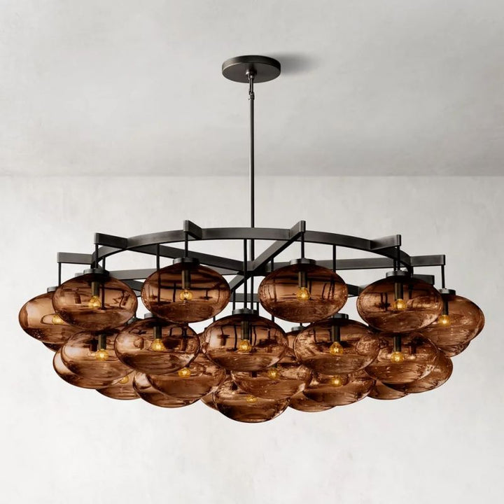Cabrette Round  Living Room Chandelier 60"