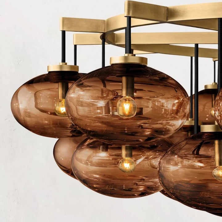 Cabrette Round  Living Room Chandelier 60"