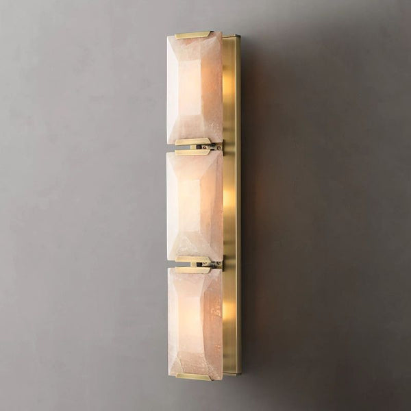 Hakro Calcite Triple Sconce