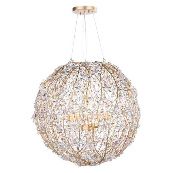 Rospa 8 Lights Spherical Chandelier 30"D