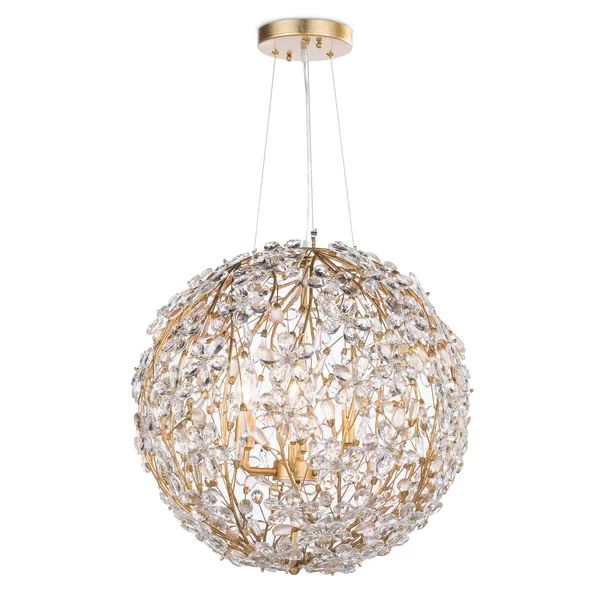 Rospa 6 Lights Spherical Chandelier 20"D