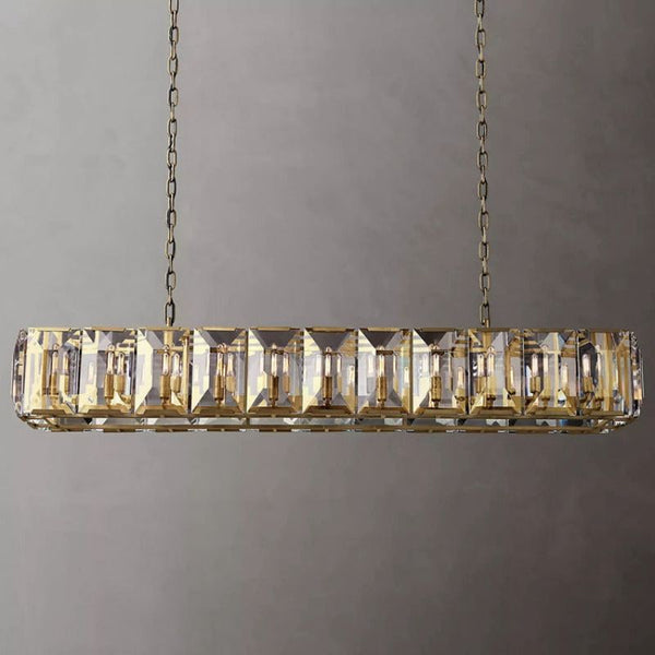 Hakro Crystal Rectangular Chandelier 74“