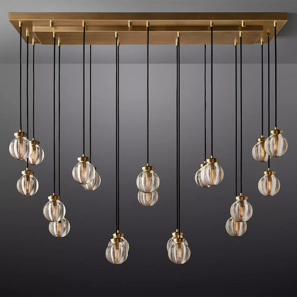 Paus Pearl Linear Chandelier 54"