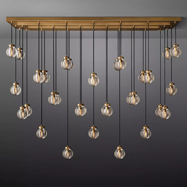 Paus Pearl Linear Chandelier 72"