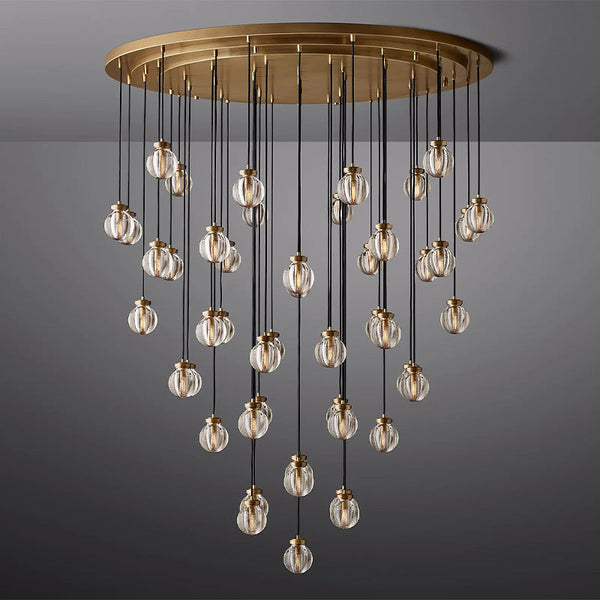 Paus Pearl Round Chandelier 48"
