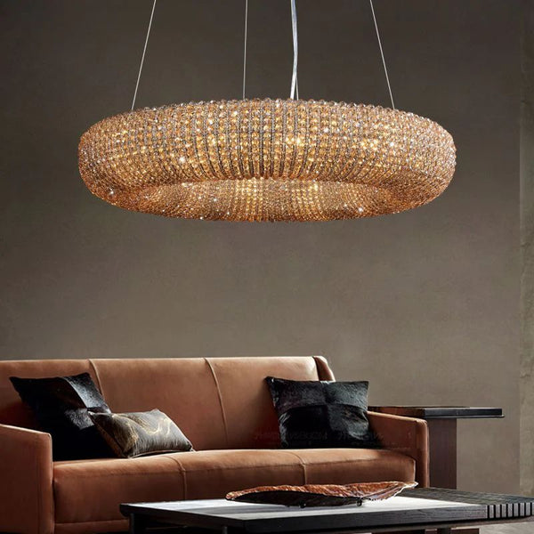 Halio Crystal Round LED Chandelier 32"