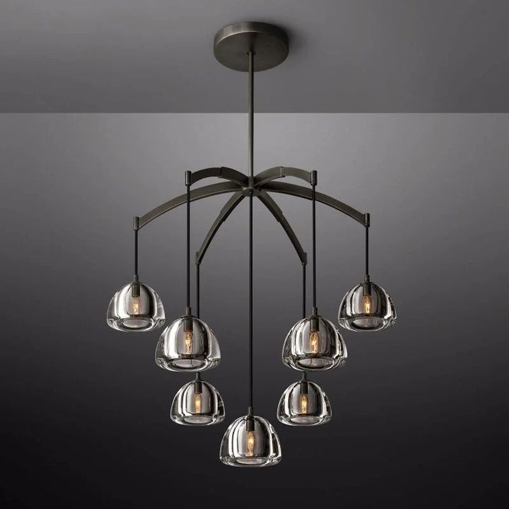 Hemispherical Round Chandelier 36''