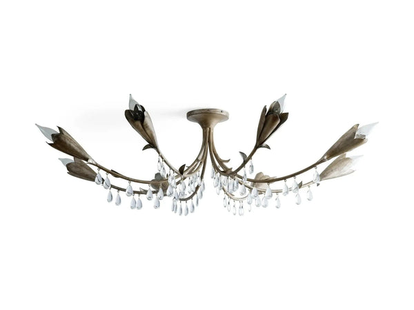 Kagle Crystal Flushmount Ceiling Light 40''W