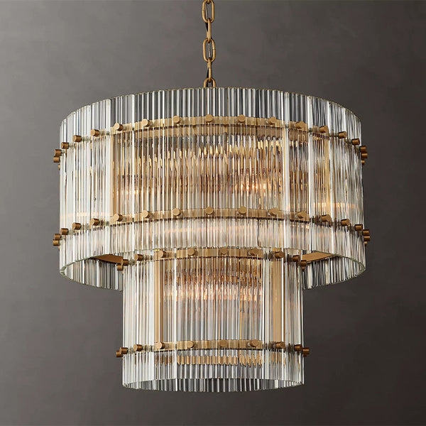 Sanrhca 2-Tier Round Chandelier 22"