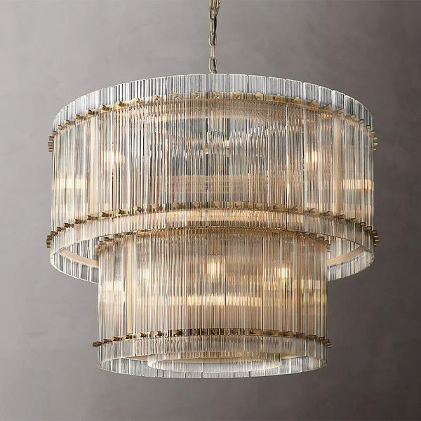 Sanrhca 2-Tier Round Chandelier 37"