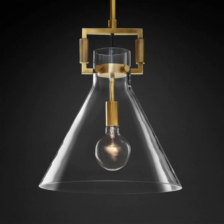 Mechanic Glass Funnel Island Pendant