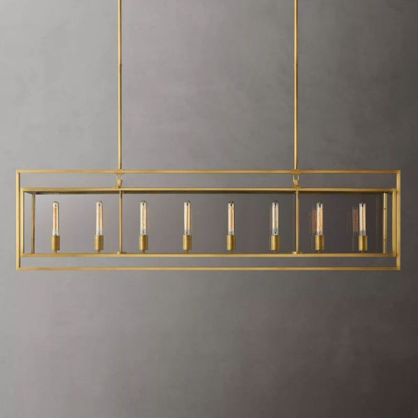 Benciy Vintage Rectangle Chandelier 72"