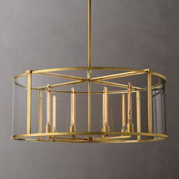 Benciy Vintage Round Chandelier 44"