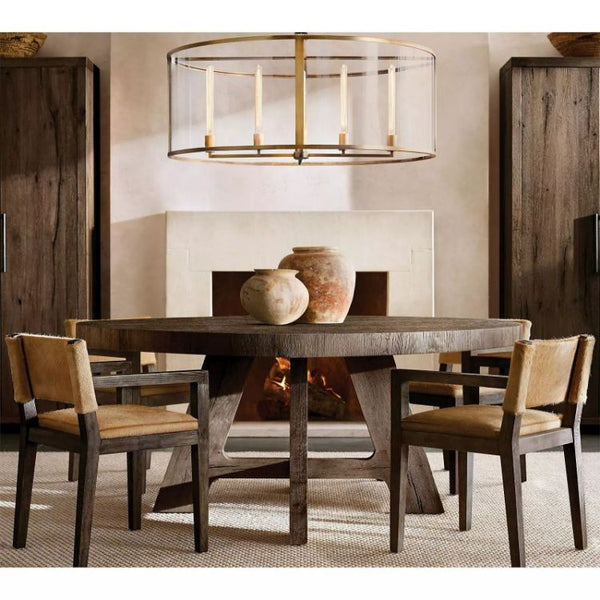 Benciy Vintage Round Chandelier 55"