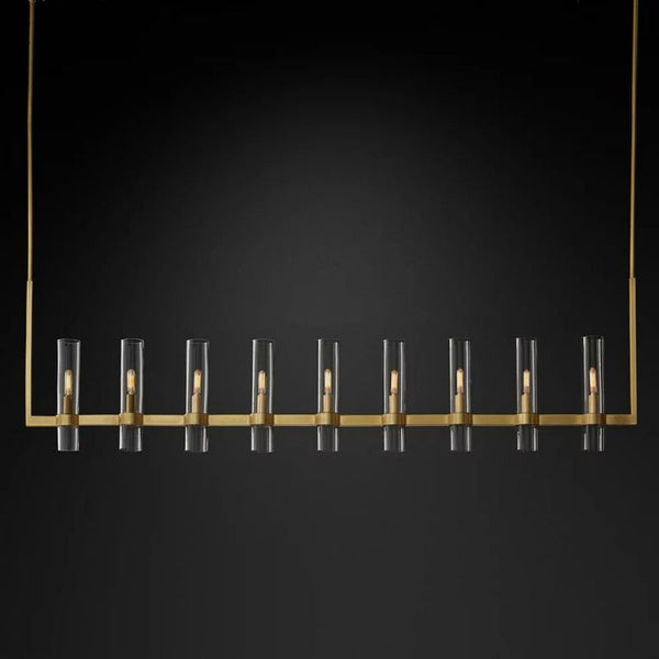 Rasey Modern Fashion Glass Linear Chandelier 71''