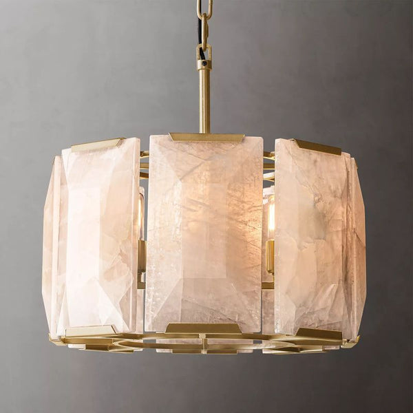 Hakro Calcite Round Chandelier 19"