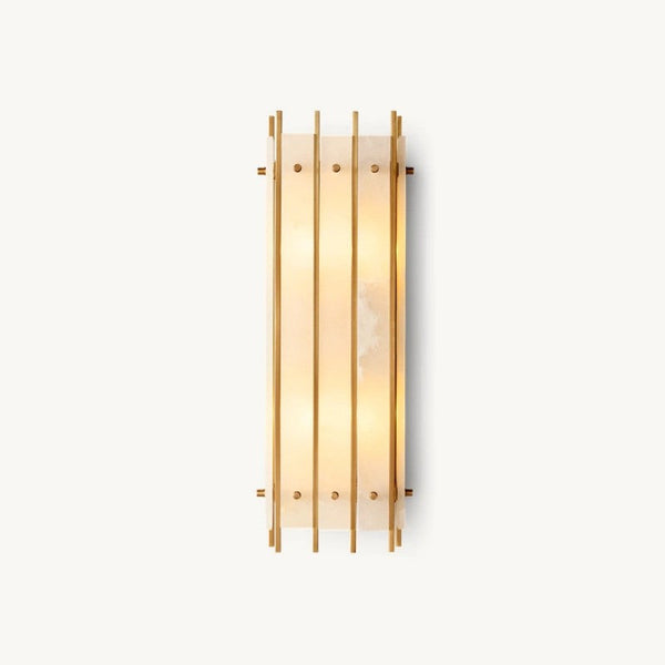 Sanrhca Alabaster Grand Rectangular Sconce