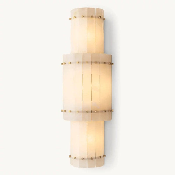 Sanrhca Alabaster Grand Round Sconce