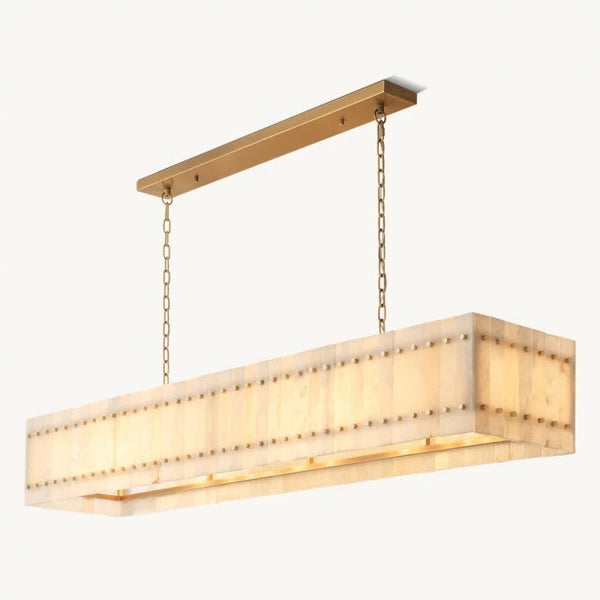 Sanrhca Alabaster Linear Chandelier 72"