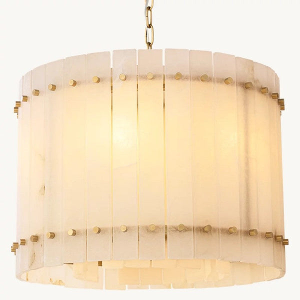 Sanrhca Alabaster Round Chandelier 22"