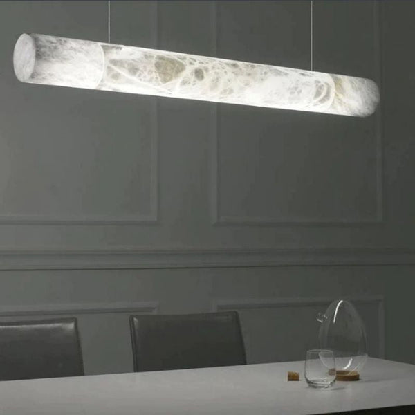 Sylvia Alabaster Linear Pendant Light Kitchen Island