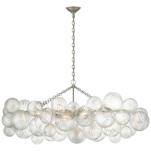 Tianie Glass  Linear Chandelier 51"