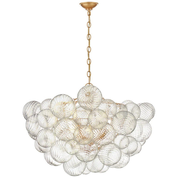 Tianie Glass  Round Chandelier 33"