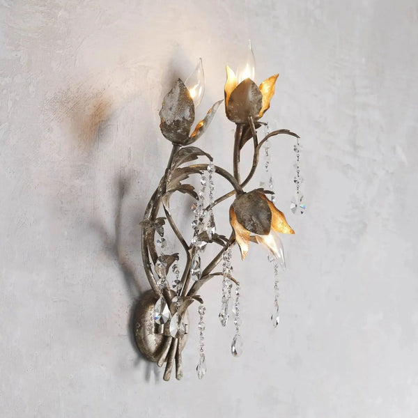 Kagle Crystal 3 Lights Wall Sconce